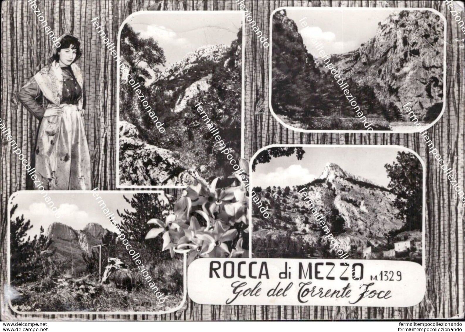 Cd646 Cartolina Rocca Di Mezzo Gole Del Torrente Foce L'aquila Abruzzo - L'Aquila