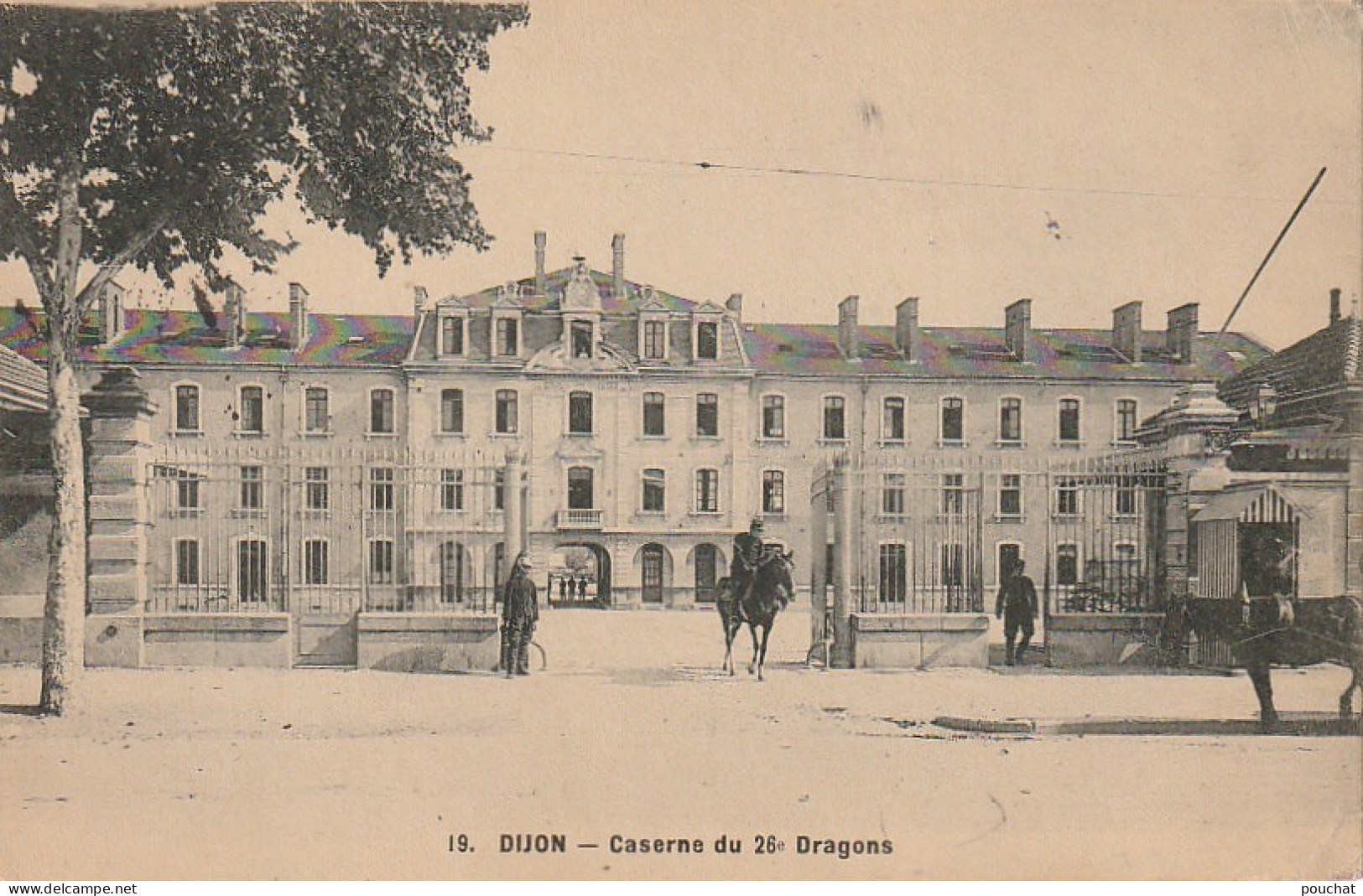 PE 21-(21) DIJON - CASERNE DU 26e DRAGONS - 2 SCANS - Dijon