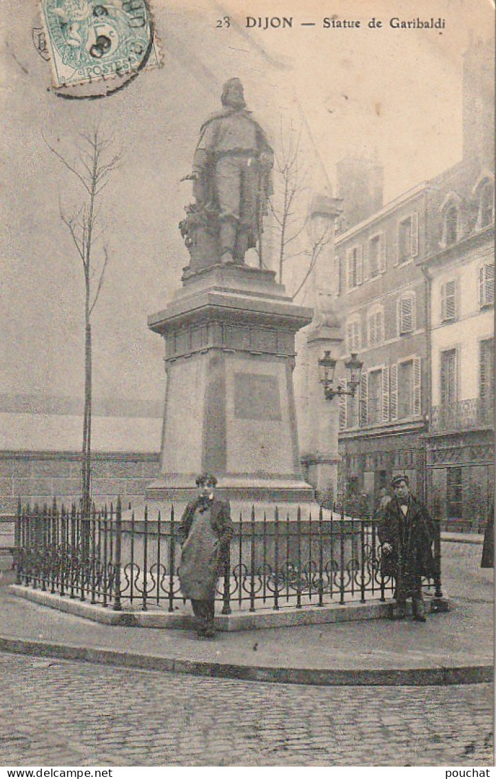 PE 21-(21) DIJON - STATUE DE GARIBALDI - 2 SCANS - Dijon