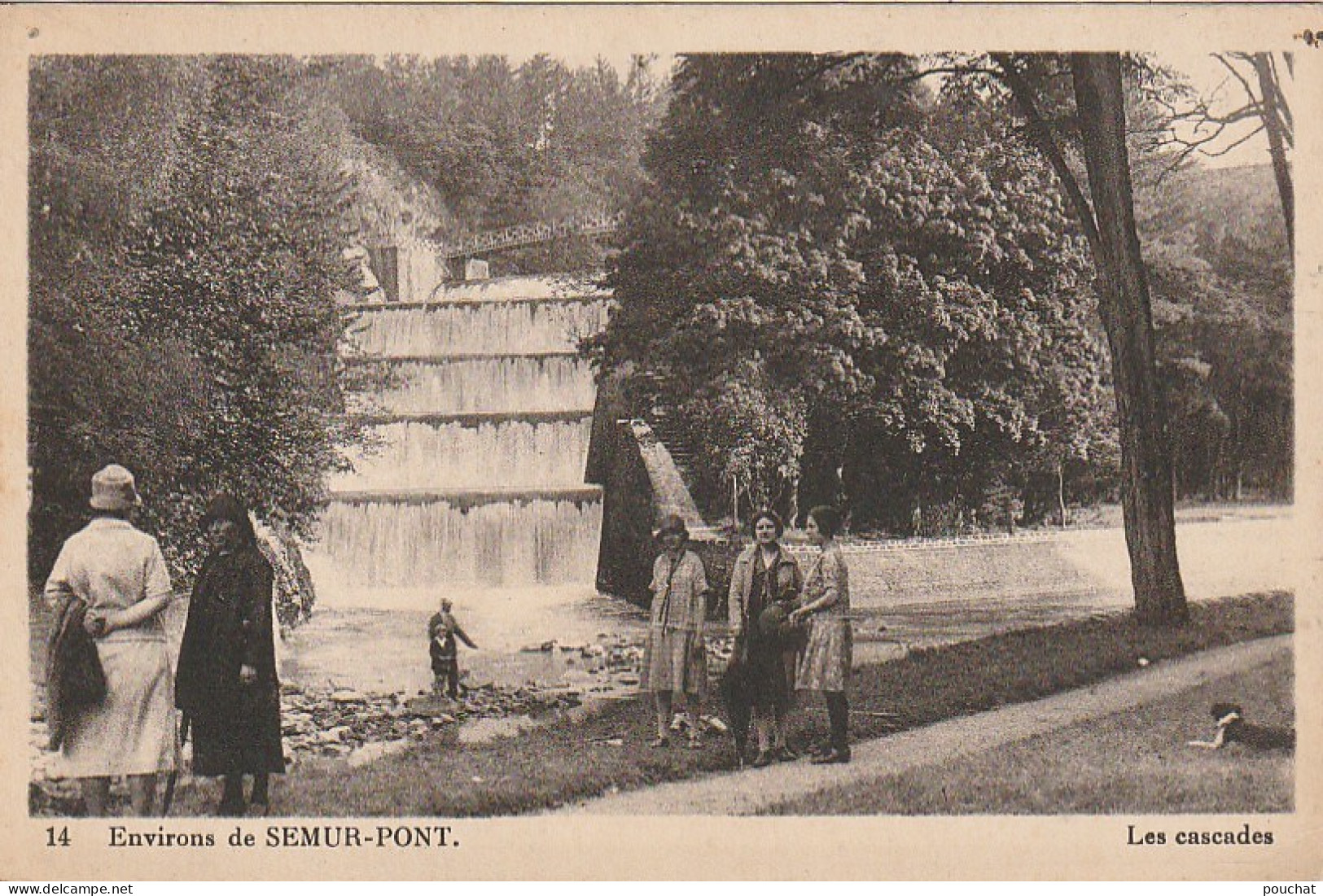 PE 21-(21) ENVIRONS DE SEMUR PONT- LES CASCADES - PROMENADE  - 2 SCANS - Semur