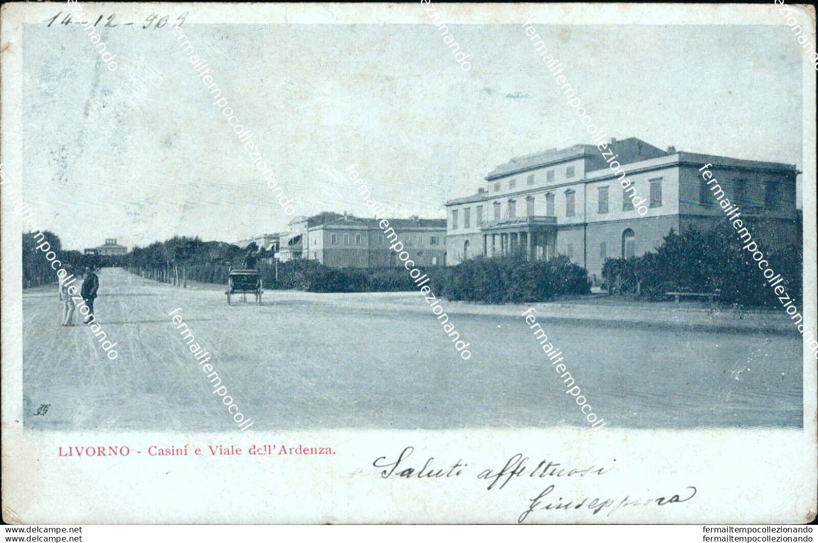 Bf205 Cartolina Livorno Citta' Casini E Viale Dell'ardenza - Livorno