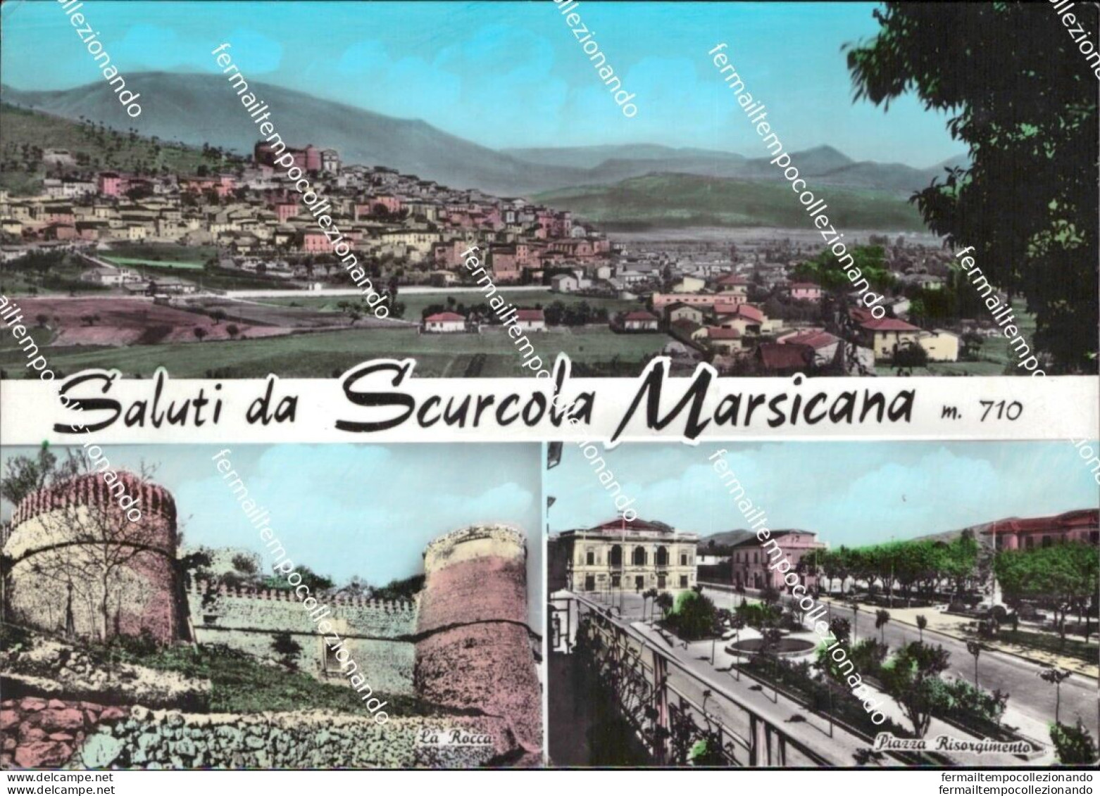 Cd666 Cartolina Saluti Da Scurcola Marsicana Provincia Di L'aquila Abruzzo - L'Aquila