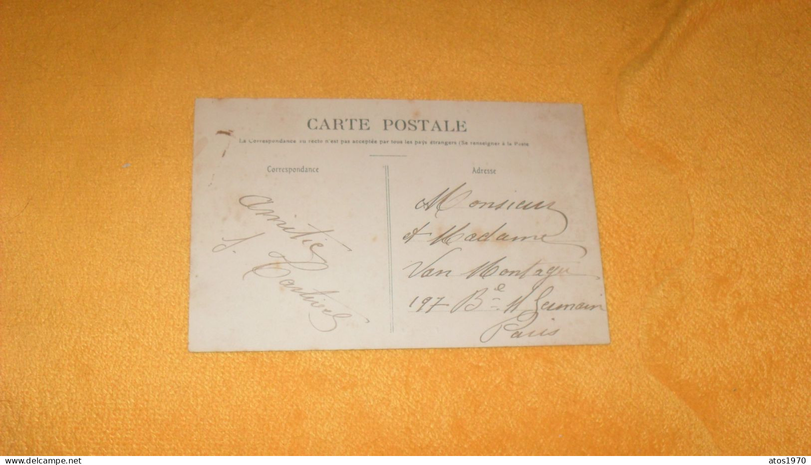 CARTE POSTALE ANCIENNE CIRCULEE DATE ?../  PARIS.- RUE DELAMBRE PRISE DU BOULEVARD MONTPARNASSE - Arrondissement: 14