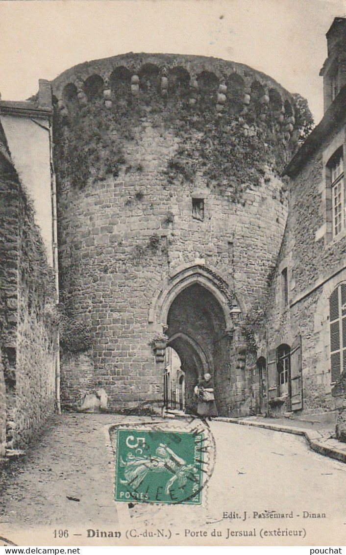 PE 23-(22) DINAN - PORTE DE JERSUAL ( EXTERIEUR ) - 2 SCANS - Dinan