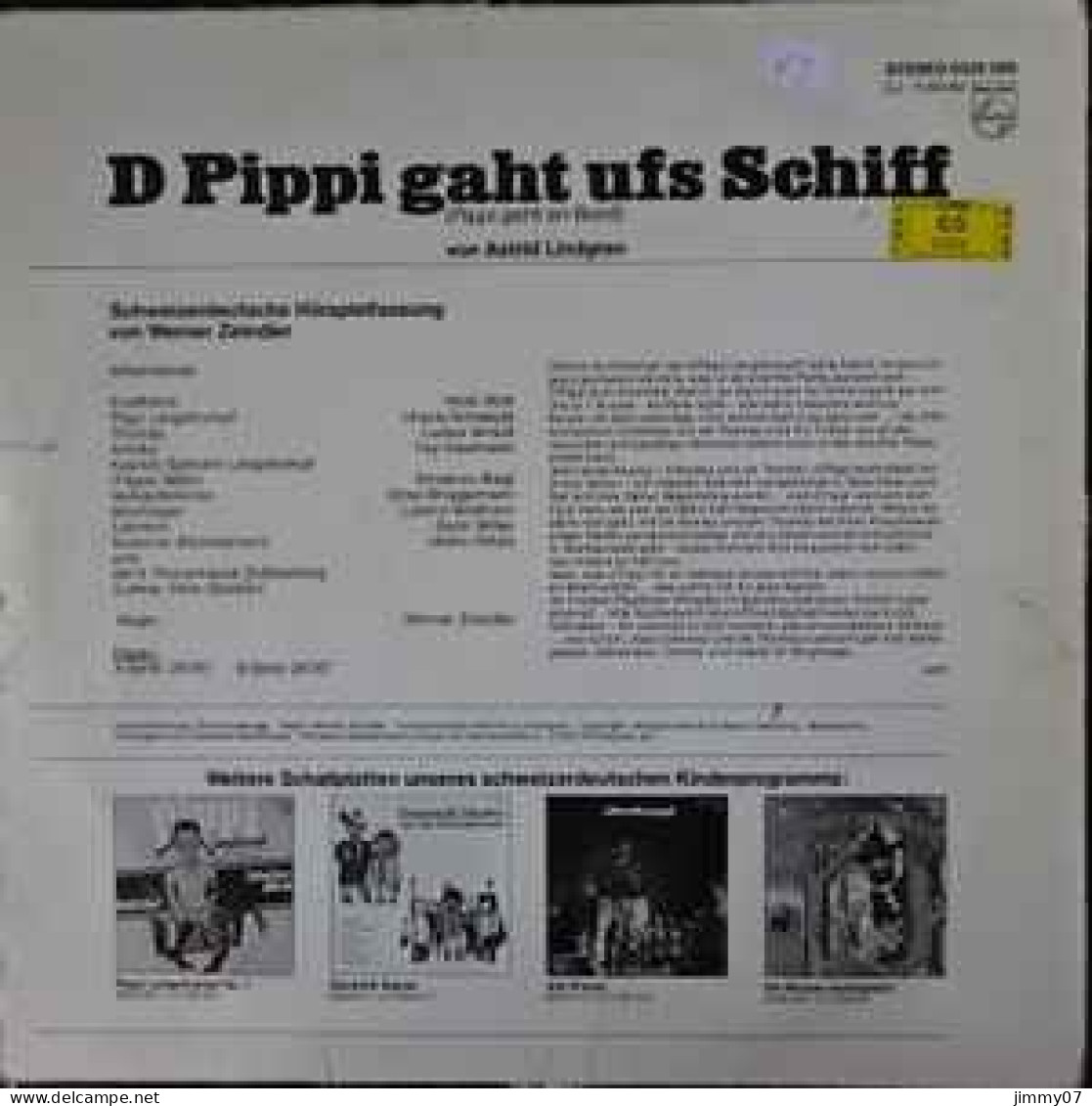 Astrid Lindgren - D Pippi Langstrumpf Gaht Ufs Schiff - Folge 2 (LP) - Bambini