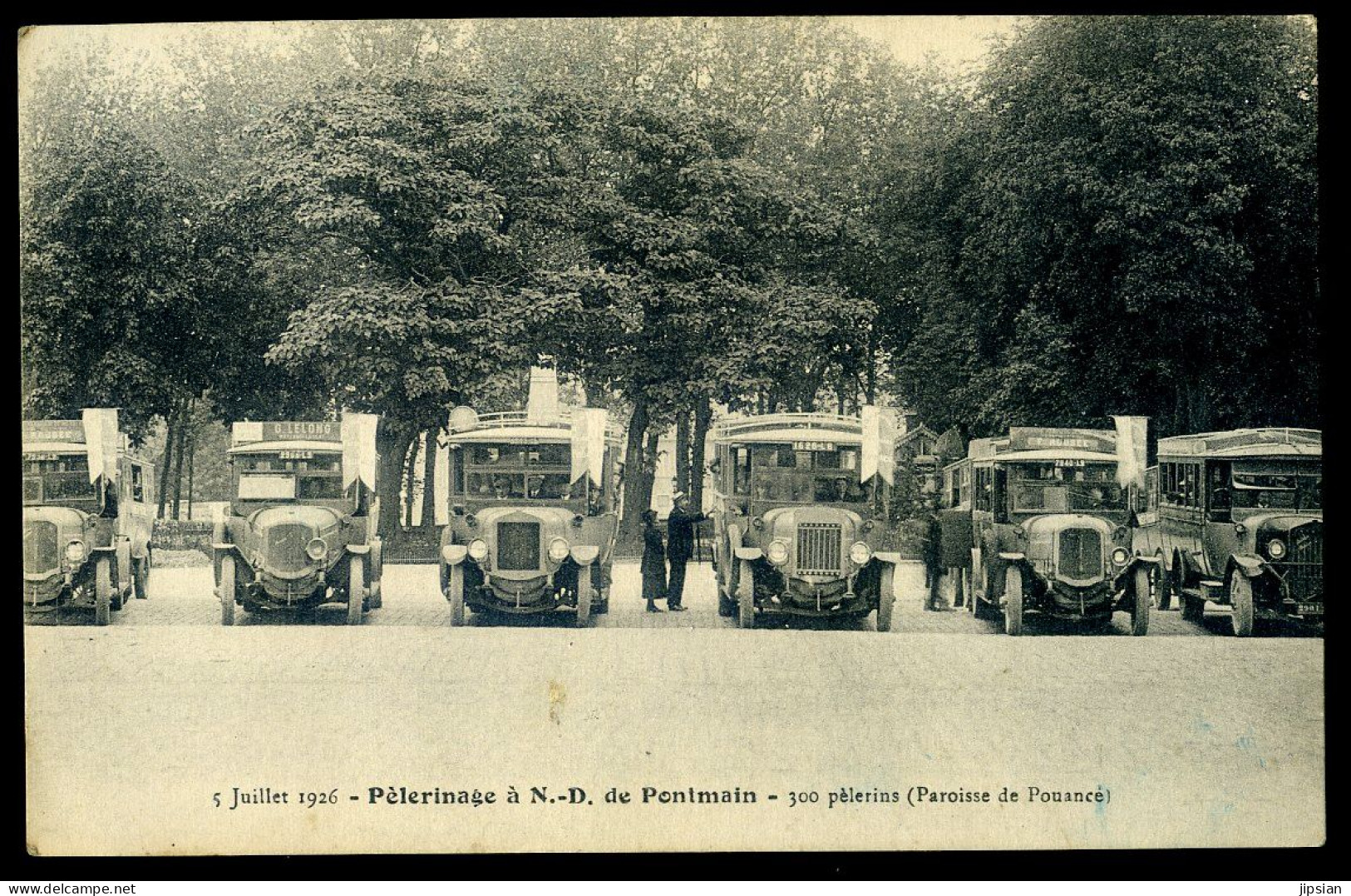 Cpa Du 53 Pélerinage à N.D. De Pontmain Le 5 Juillet 1926 --  300 Pélerins Paroisse De Pouancé  MAI24-01 - Pontmain