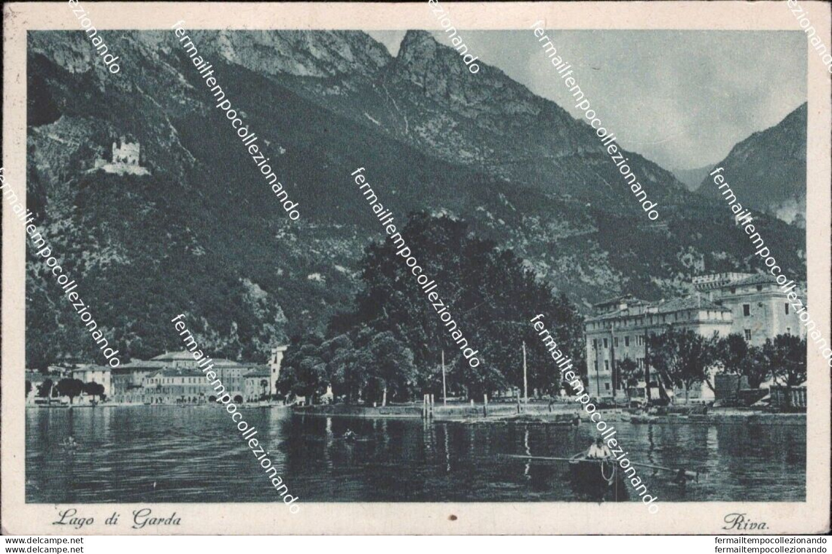 Be707 Cartolina Lago Di Garda Riva Provincia Di Trento 1930 Trentino - Trento