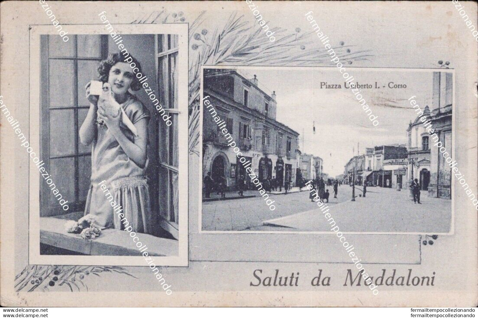 Be686 Cartolina Saluti Da Maddaloni 1929 Provincia Di Caserta Campania - Caserta
