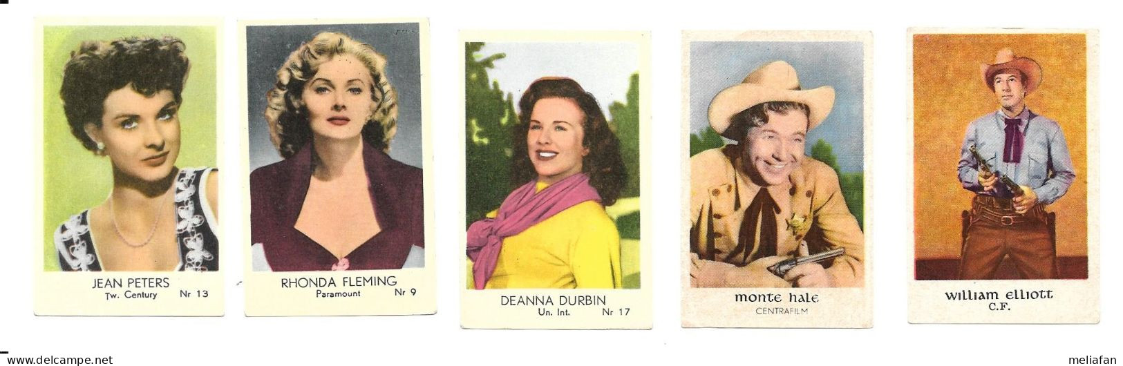 AJ78 - IMAGES DOS VIERGE - RHONDA FLEMING - DEANNA DURBIN - JEAN PETERS - WILLIAM ELLIOTT - MONTE HALE - Foto's