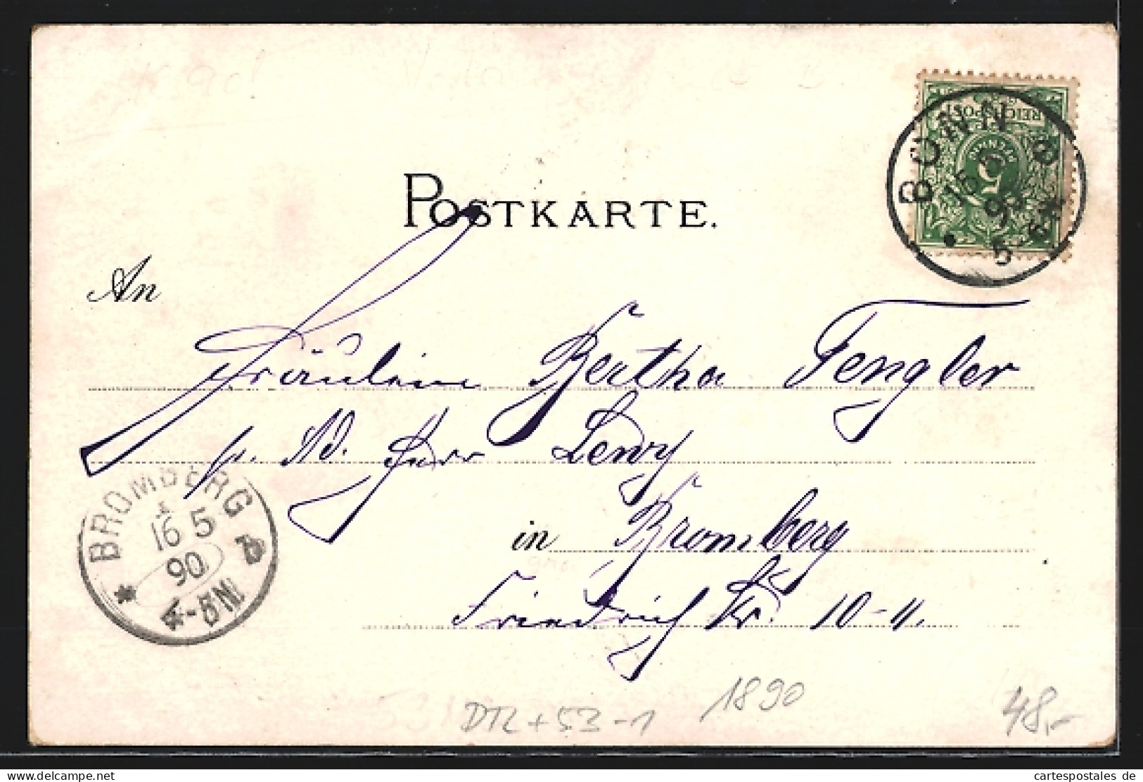 Vorläufer-Lithographie Bonn, 1890, Rhein-Dampfer Passieren Die Stadt  - Bonn