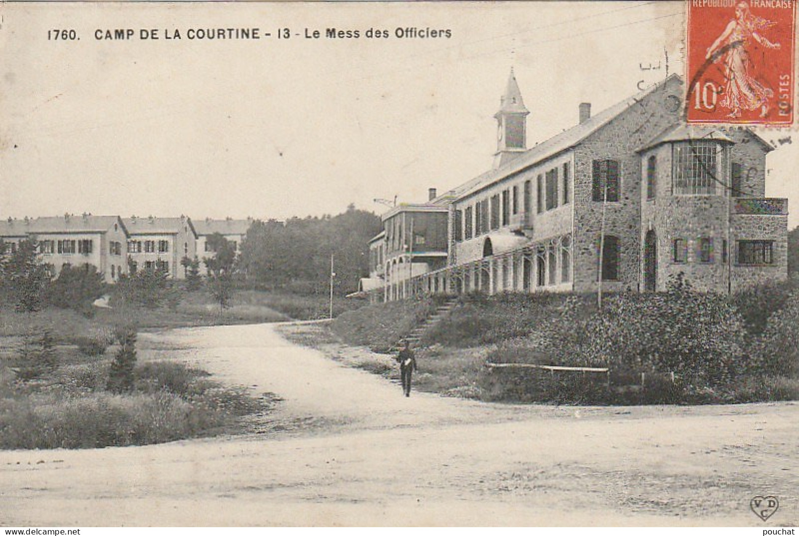 PE 24 -(23) CAMP DE LA COURTINE - LE MESS DES OFFICIERS - 2 SCANS  - La Courtine