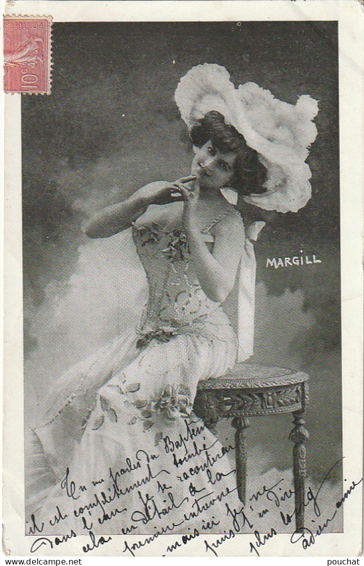 PE 25- MARGILL - PORTRAIT D' ARTISTE - CORRESPONDANCE 1905 - 2 SCANS - Entertainers