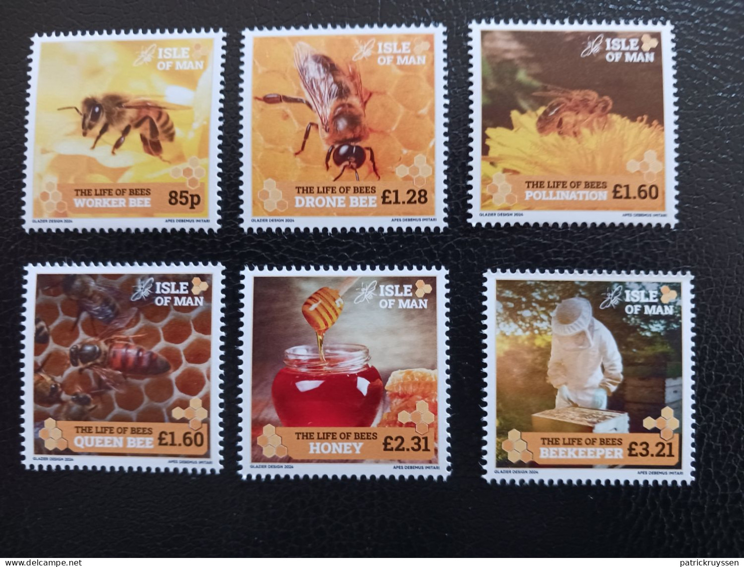 Iom 2024 Man The Life Of BEES Insect Beekeeper Pollination Queen Honey 6v Mnh - Man (Ile De)