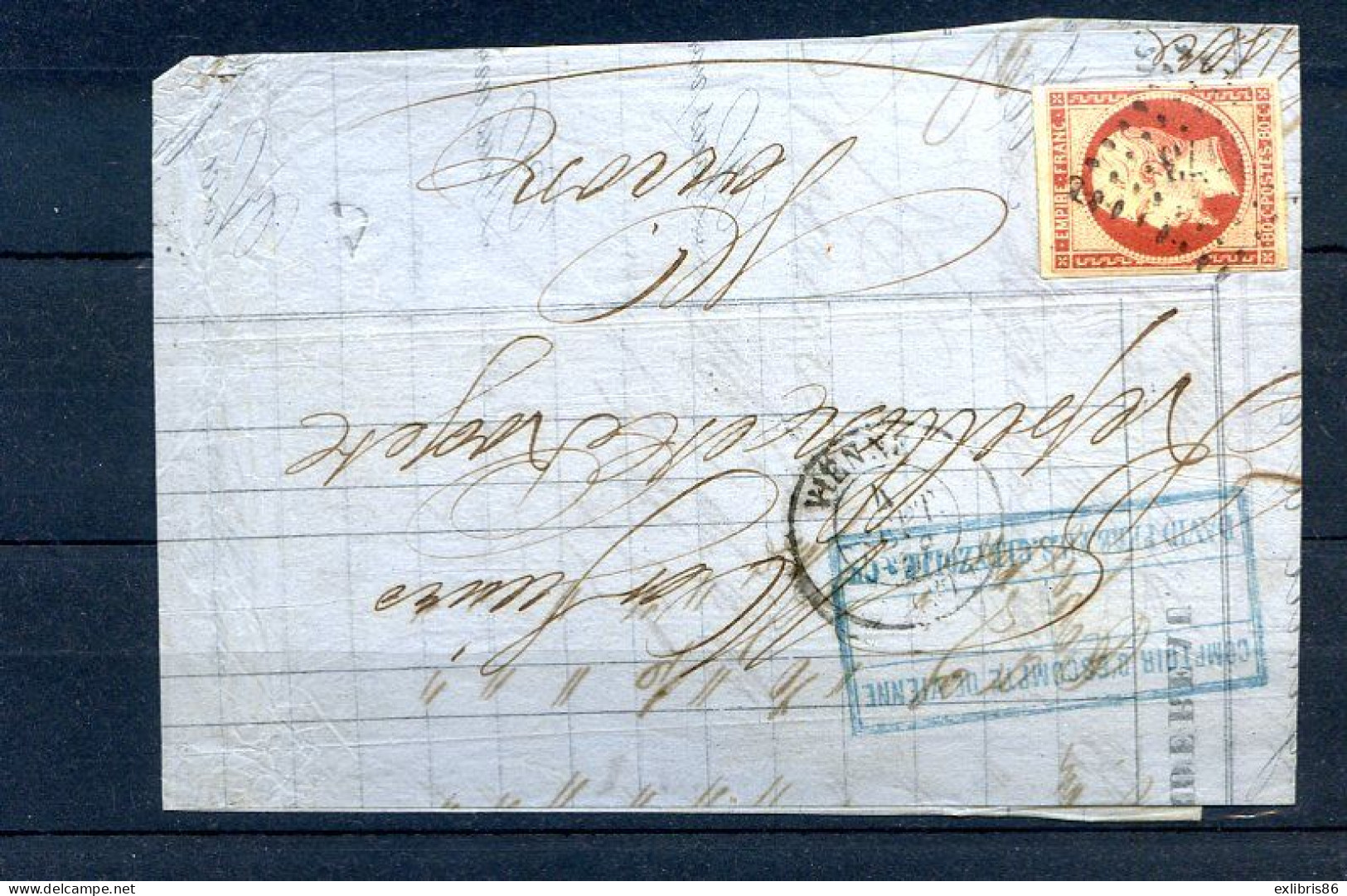 200324  LETTRE AVEC N° 17A   Carmin - 1849-1876: Période Classique