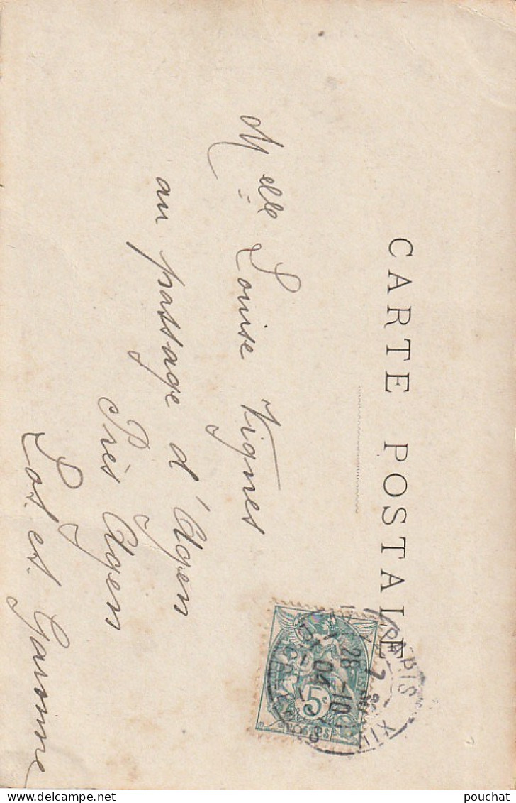 PE 25- PEBREE - PORTRAIT DE L' ARTISTE - CORRESPONDANCE 1904 - 2 SCANS - Entertainers