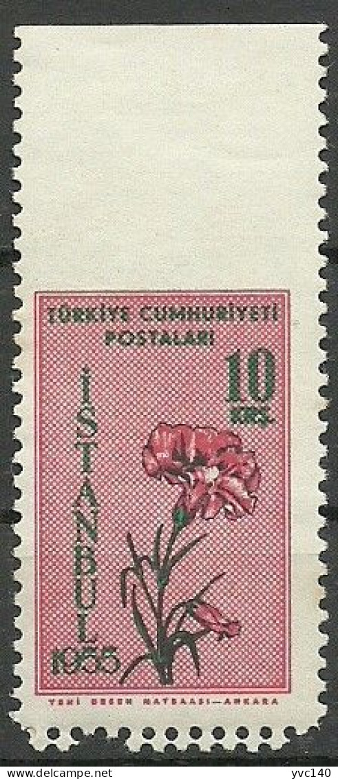 Turkey; 1955 Istanbul Spring And Flower Festivity 10 K. ERROR "Imperf. Edge" - Ongebruikt