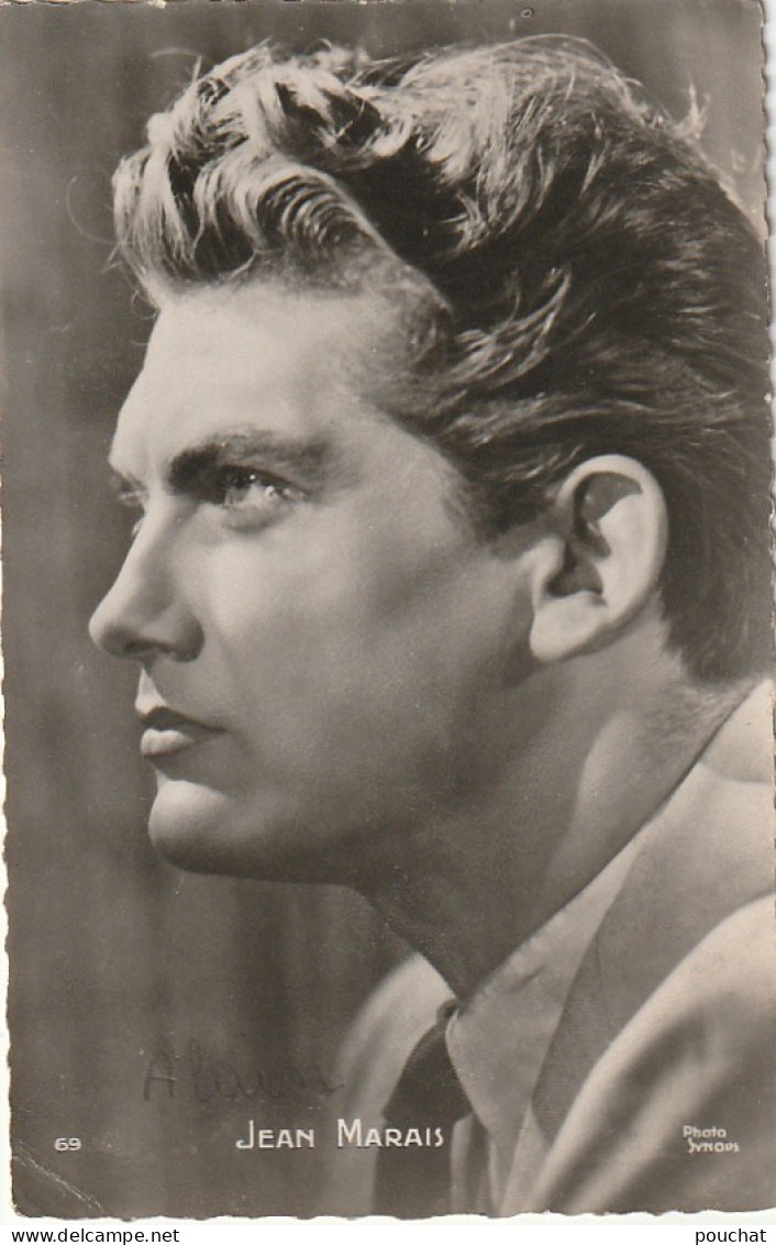 PE 26 -JEAN MARAIS - COMEDIEN - PORTRAIT PHOTO SYNOPS - 2 SCANS - Artistes