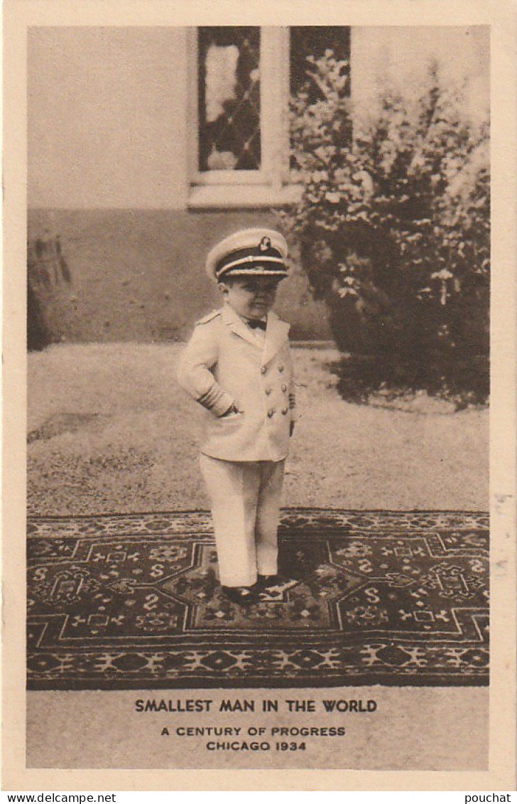 PE 26 - SMALLEST MAN IN THE WORLD - CAPITAINE WARNER RITTER , PLUS PETIT HOMME DU MONDE - CHICAGO 1934 - AUTOGRAPHE - Sonstige & Ohne Zuordnung