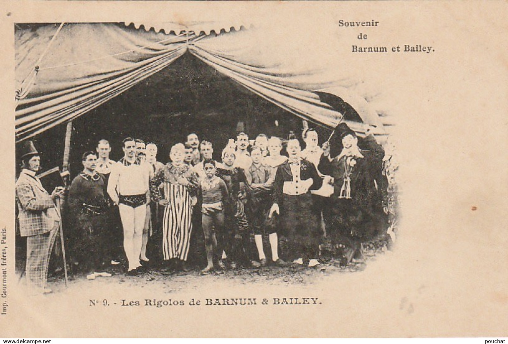 PE 26 - SOUVENIR DE BARNUM ET BAILEY - LES RIGOLOS DE BARNUM ET BAILEY - TROUPE ,  CLOWNS - 2 SCANS - Cirque