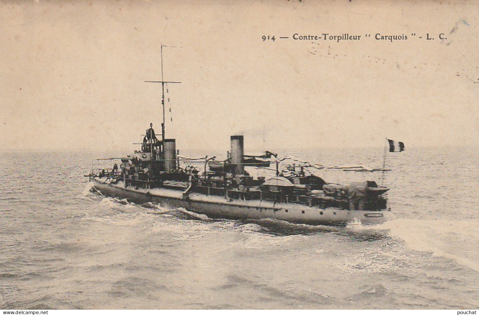 OP Nw28- CONTRE TORPILLEUR " CARQUOIS " - Warships