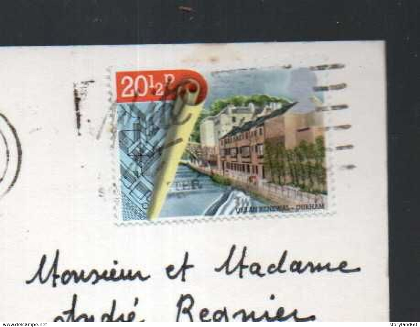 Urban Reneval Durham Carte Et Son Affranchissement - Timbres (représentations)