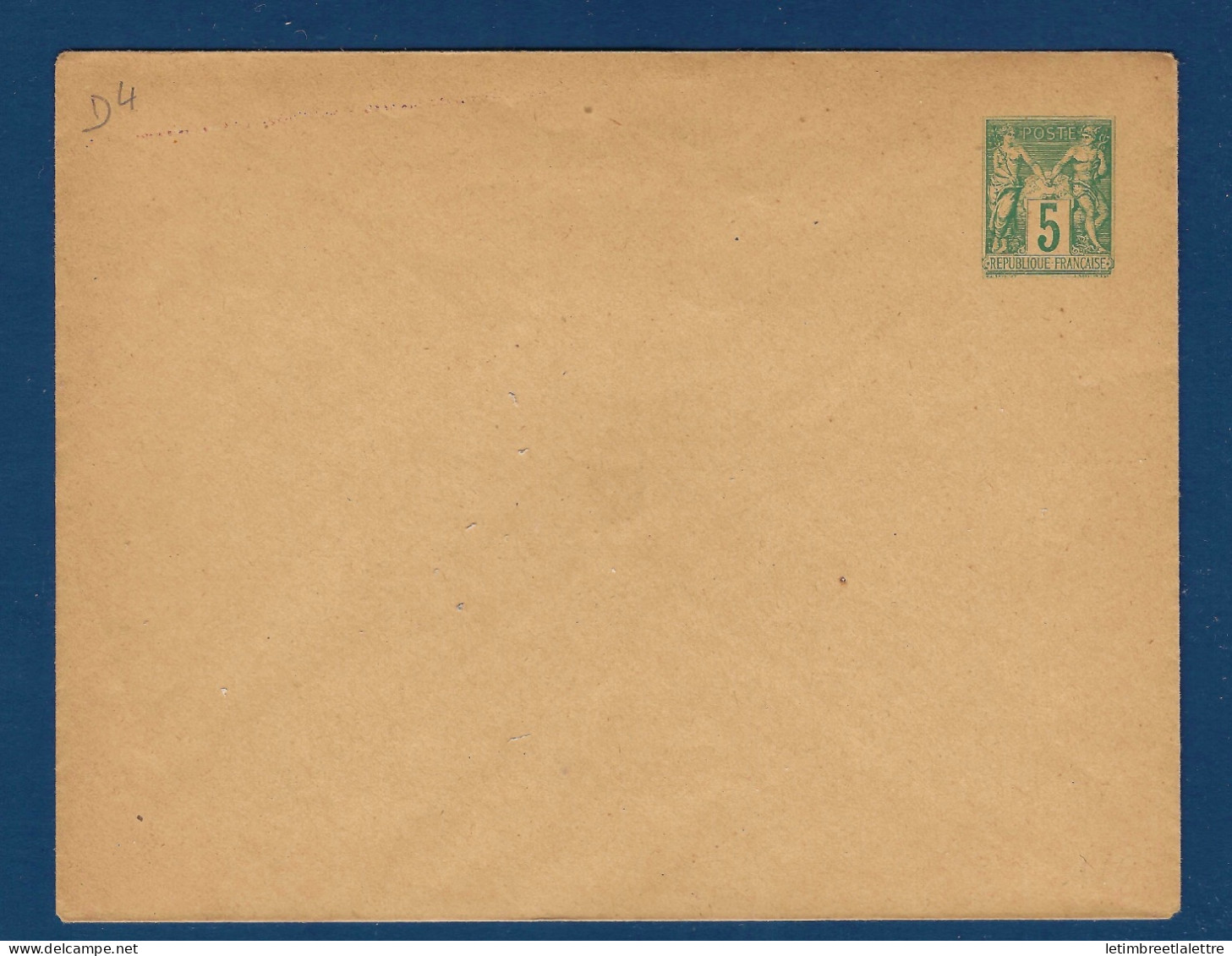 France - Entier Postal - Enveloppe D 4 - 1900 - Standaardpostkaarten En TSC (Voor 1995)