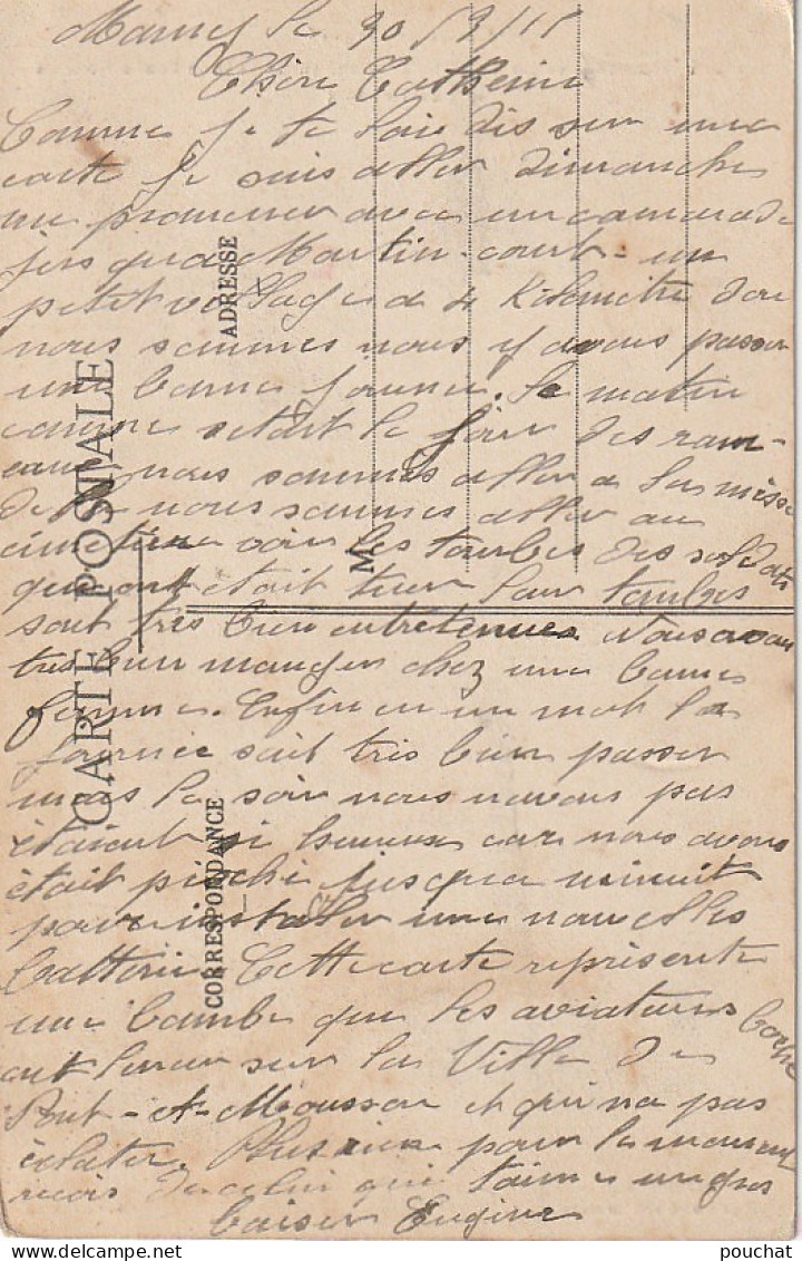 OP Nw29- GUERRE 1914/15 - BOMBE INCENDIAIRE JETEE PAR UN AVION  ALLEMAND SUR LA VILLE DE PONT A MOUSSON (5 FEVRIER 1915) - Equipment