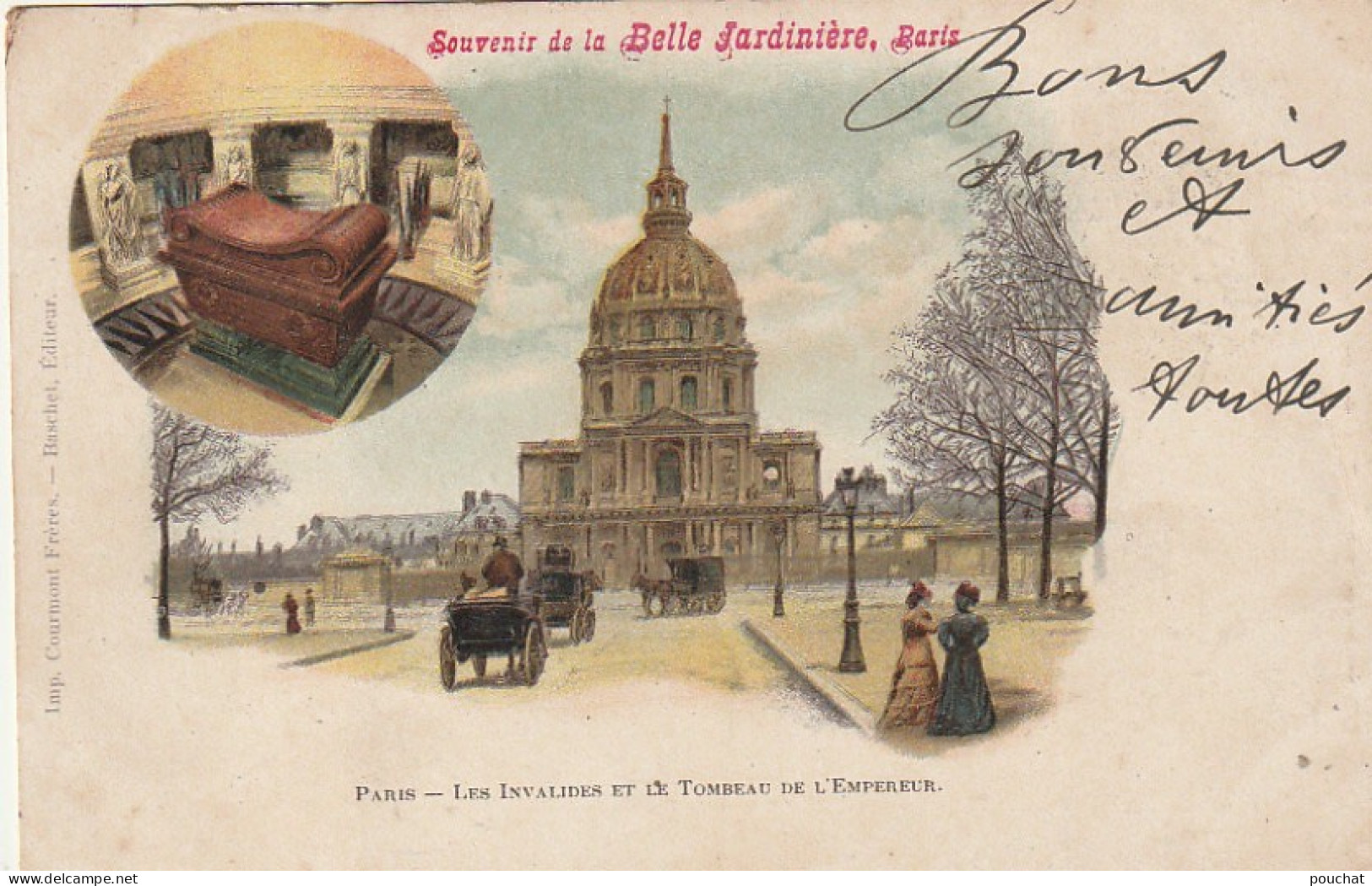 OP Nw33-(75) PARIS 7e - LES INVALIDES ET LE TOMBEAU DE L' EMPEREUR - CARTE PUB. " BELLE JARDINIERE " - EDIT. BASCHET - Paris (07)