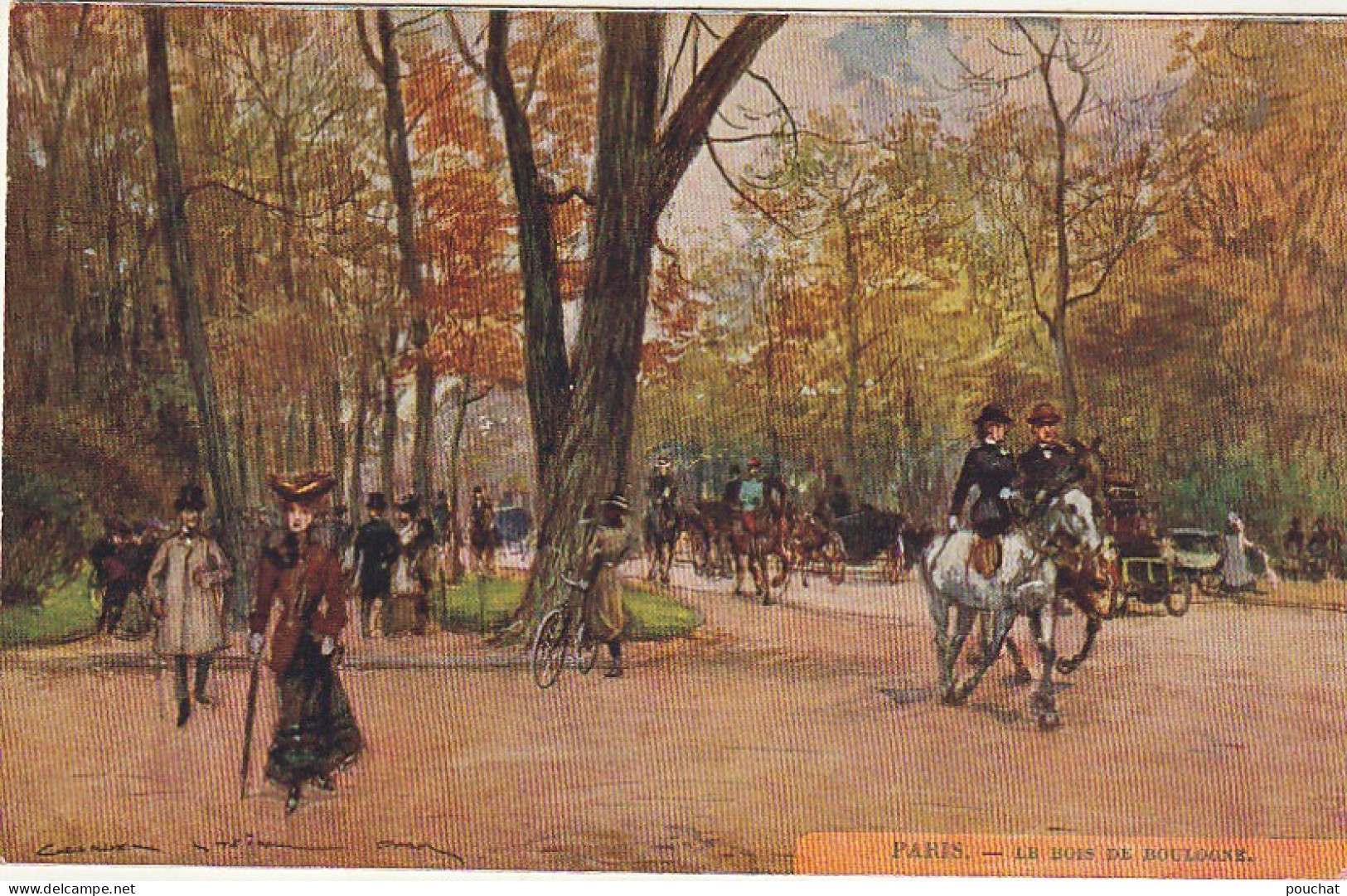 OP Nw33-(75)  PARIS - LE BOIS DE BOULOGNE - GEORGES STEIN - 2 SCANS - Paintings