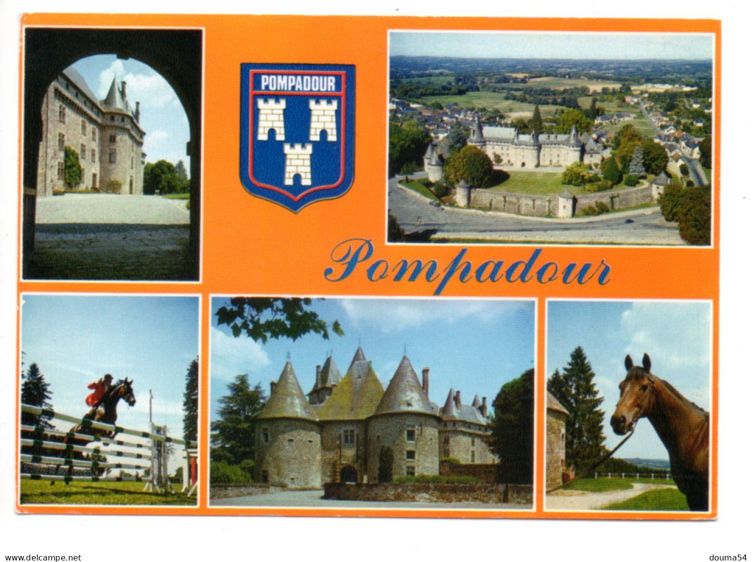 POMPADOUR (19) - Le Château - Concours Hippique - Other & Unclassified