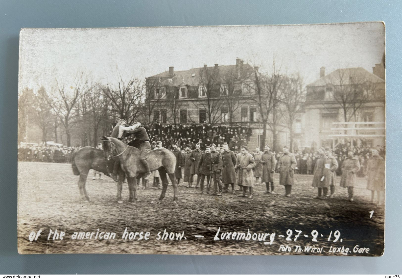 LUXEMBOURG AMERICAN HORSE SHOW  27 02 1919 Ww1 1ere Guerre Mondiale 1914 1918 1. Weltkrieg Soldats USA - Luxemburg - Stadt