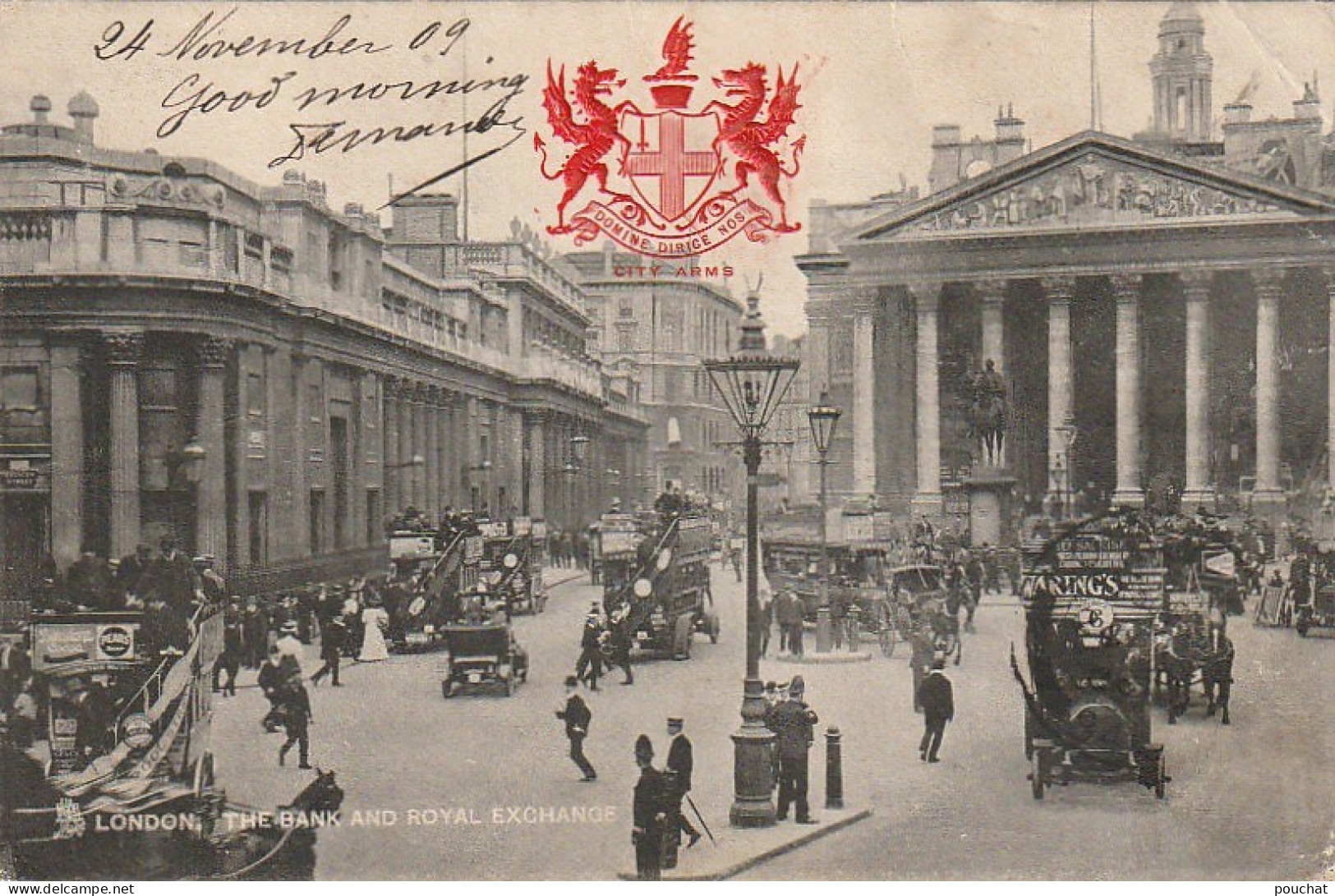 OP Nw34- LONDON ( ENGLAND ) THE BANK AND ROYAL EXCHANGE - 2 SCANS - Sonstige & Ohne Zuordnung