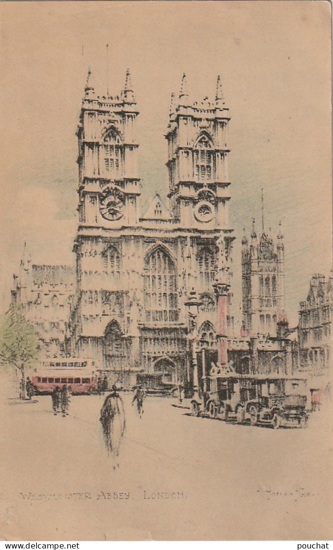OP Nw34- LONDON ( ENGLAND )- WESTMINSTER ABBEY - JOSEPH PIKE - 2 SCANS - Westminster Abbey