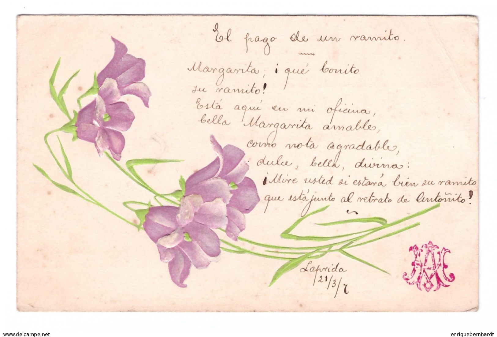 MOTIVO FLORAL // 1907 - Autres & Non Classés