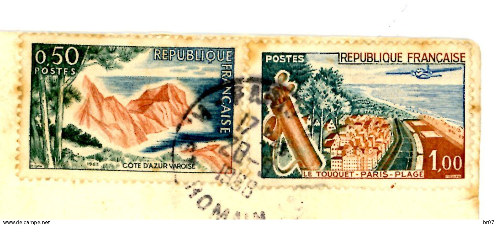 PARIS ENV 1966 TARIF EXPRES PARIS VI PETITE DECHIRURE A L OUVERTURE VOIR LES SCANS - 1961-....
