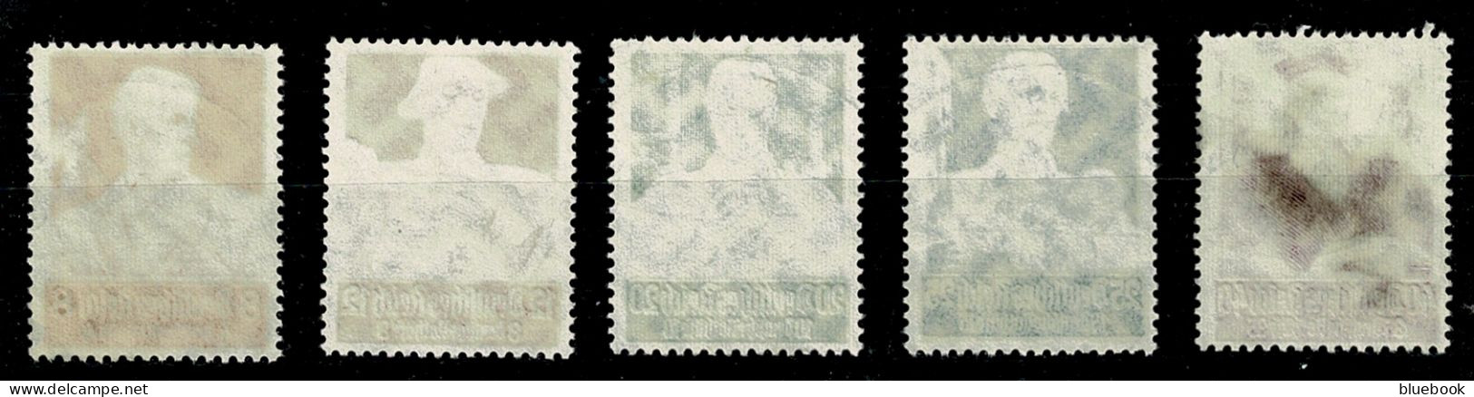 Ref 1646 - Germany 1934 Welfare Fund - 5 X Fine Used Stamps SG 555-559 - Usados
