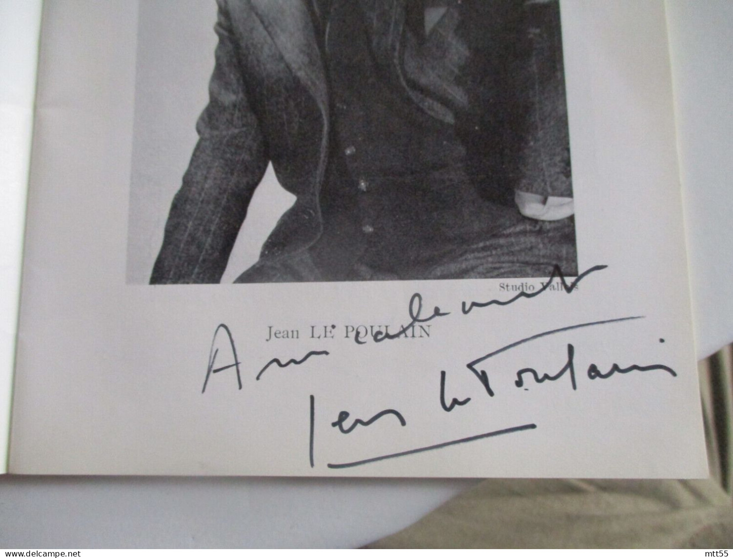 MAURICE DRUON ELVIRE POPESCO  LE POULAIN AUTOGRAPHE SIGNATURE DEDICACE SUR PROGRAMME THEATRE