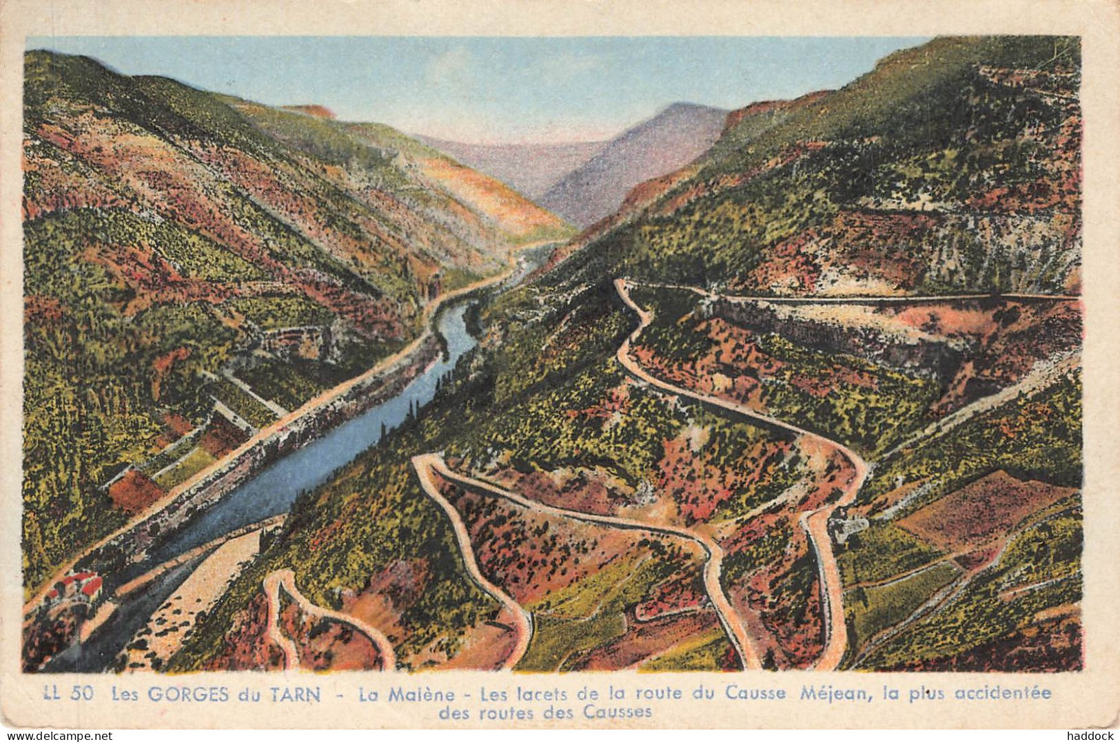 LES GORGES DU TARN : LA MALENE - LES LACETS DE LA ROUTE DU CAUSSE MEJEAN, LA PLUS ACCIDENTEE DES ROUTES DES CAUSSES - Gorges Du Tarn