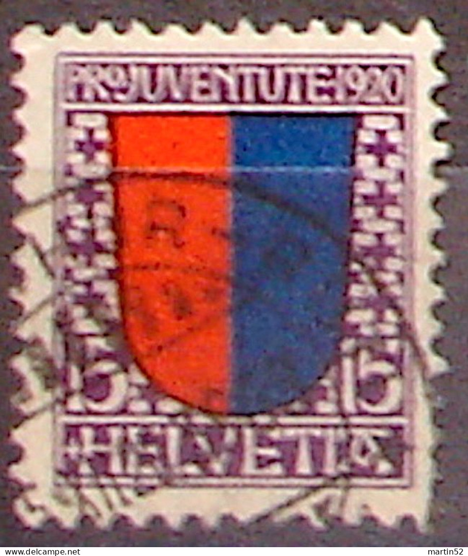 Schweiz Suisse Pro Juventute 1920: Wappen Ticino Zu WI17 Mi 155 Yv 178 Mit Voll-⊙ WINTERTHUR 5.XII.20 (Zu CHF 10.00) - Used Stamps