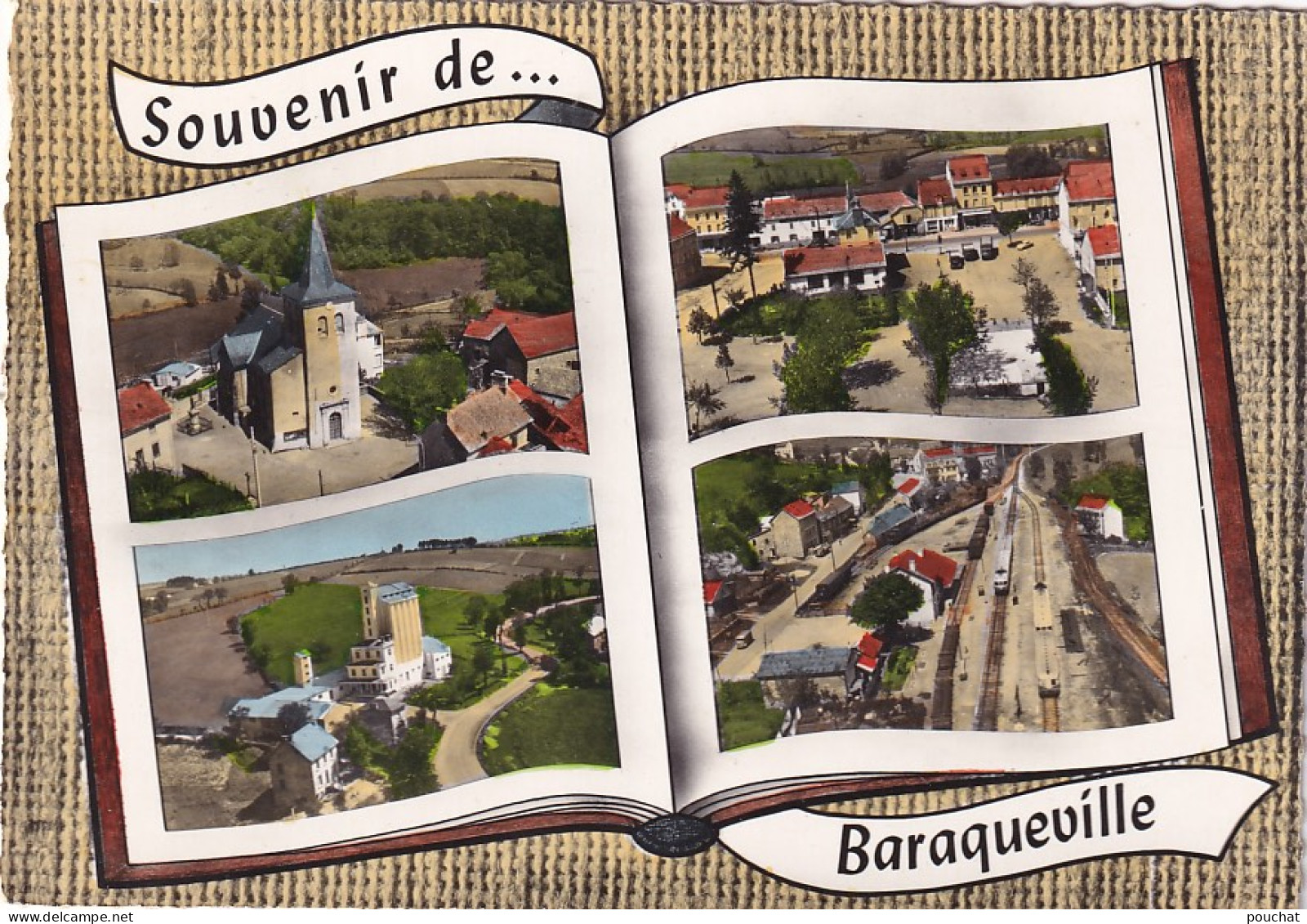 MO 28-(12) SOUVENIR DE BARAQUEVILLE - CARTE MULTIVUES AERIENNES - Sonstige & Ohne Zuordnung