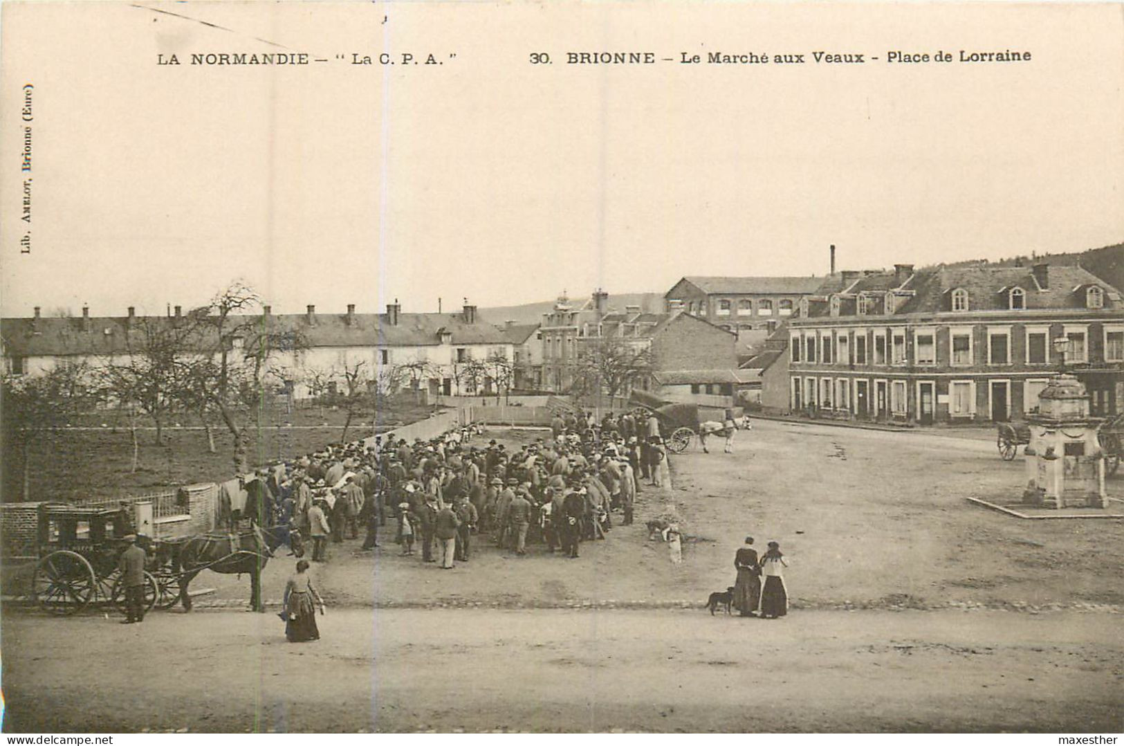 BRIONNE Le Marché Aux Veaux Place De Lorraine - Sonstige & Ohne Zuordnung