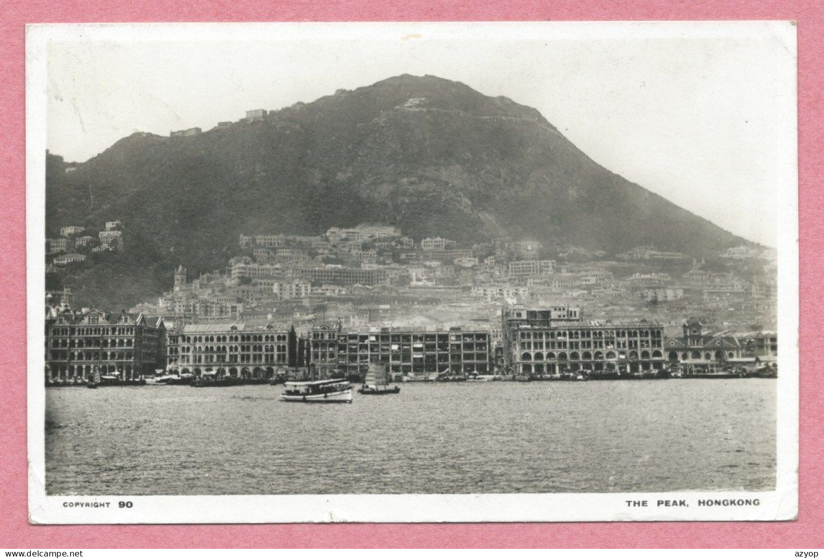 China - HONG KONG - The Peak  - Cachet SHANGHAI - 1926 - Chine (Hong Kong)