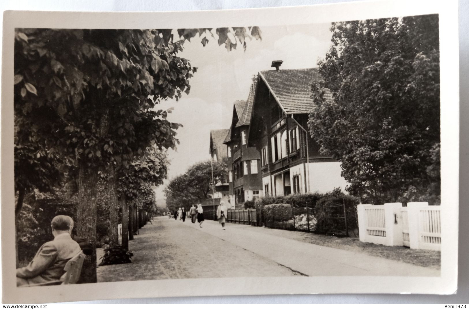 Bansin, Strandpromenade, Straße, 1953 - Autres & Non Classés