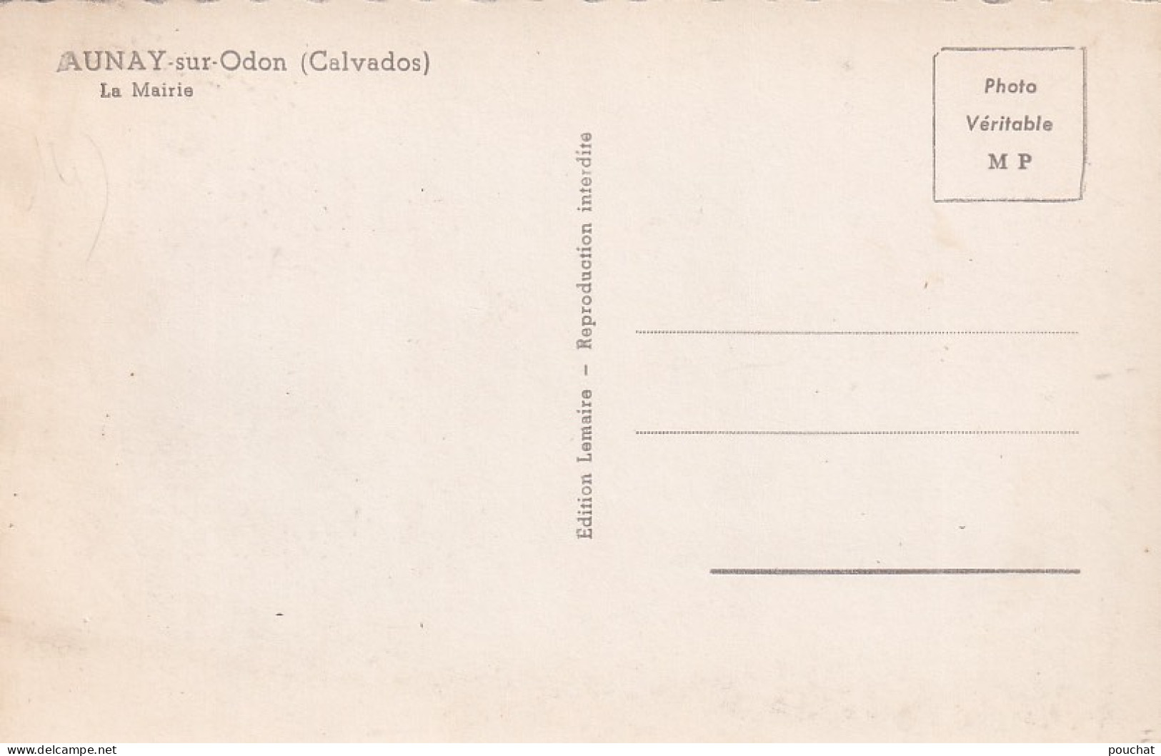 MO 30-(14) AUNAY SUR ODON - LA MAIRIE - Other & Unclassified