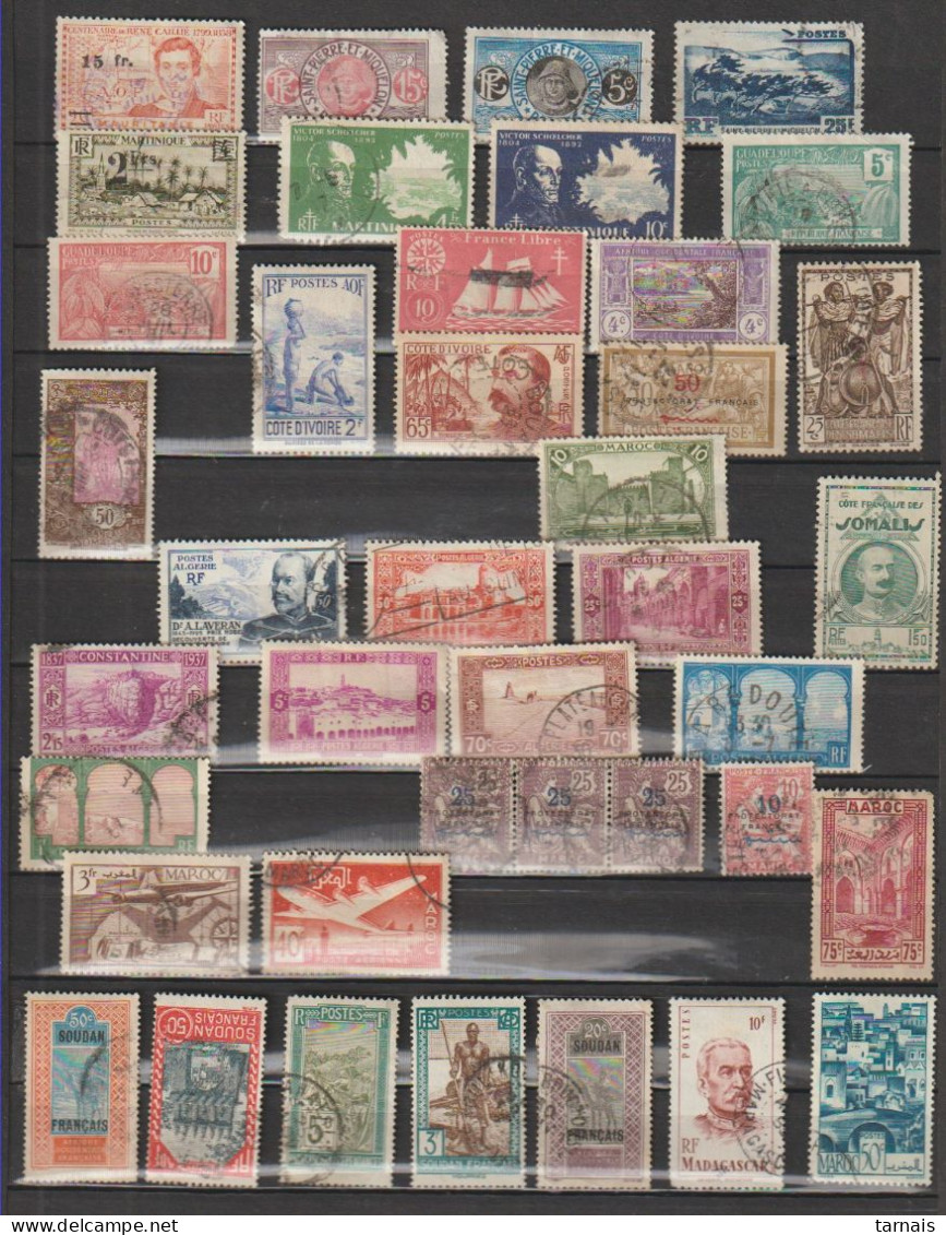 Ex Colonies Lot De 40 Timbres  (lot 273) - Collezioni