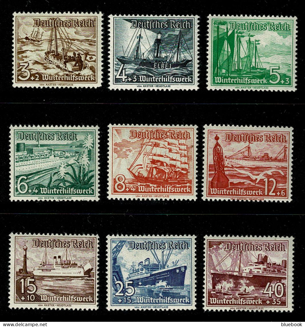 Ref 1646 - Germany 1937 Winter Relief Fund - Mint Set SG 639-647 - Neufs