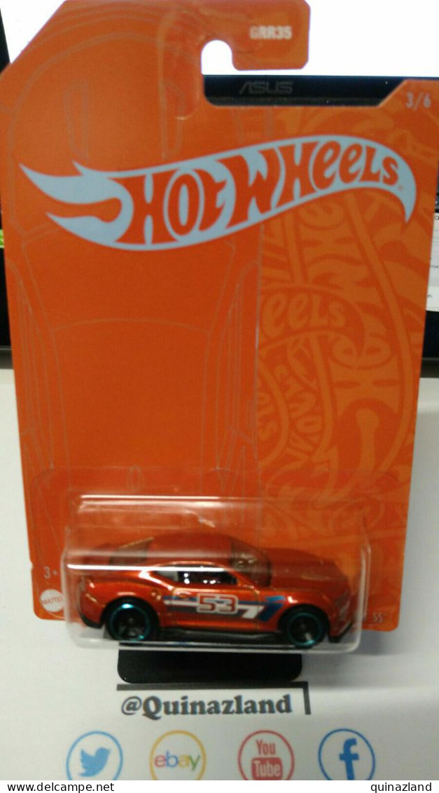 Hot Wheels 2021 Orange & Blue 53th Anniversary 18 Camaro Ss (NP53) - HotWheels