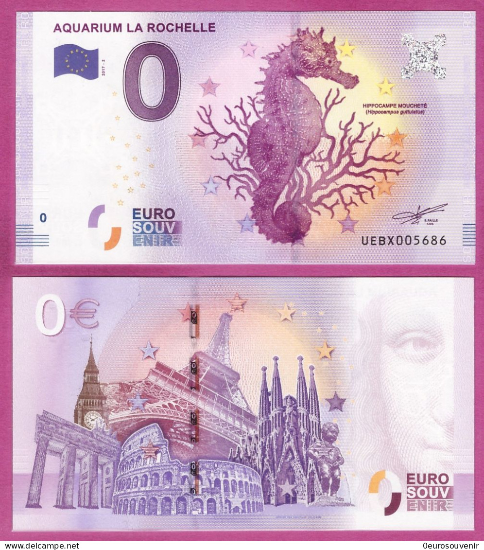 0-Euro UEBX 2017-2  AQUARIUM LA ROCHELLE - SEEPFERDCHEN - Pruebas Privadas