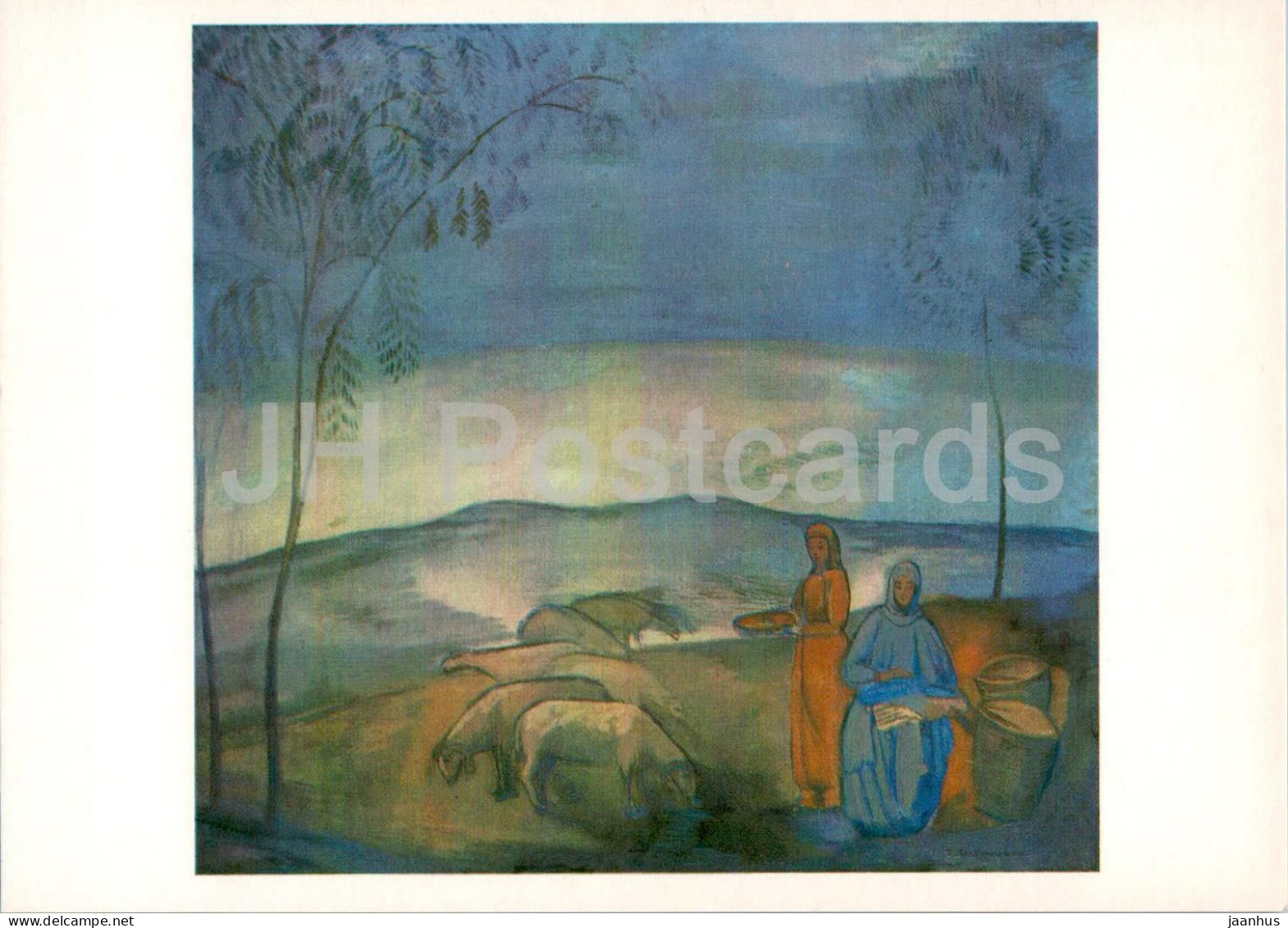 Painting By P. Kuznetsov - Evening In Steppes - Russian Art - 1981 - Russia USSR - Unused - Malerei & Gemälde