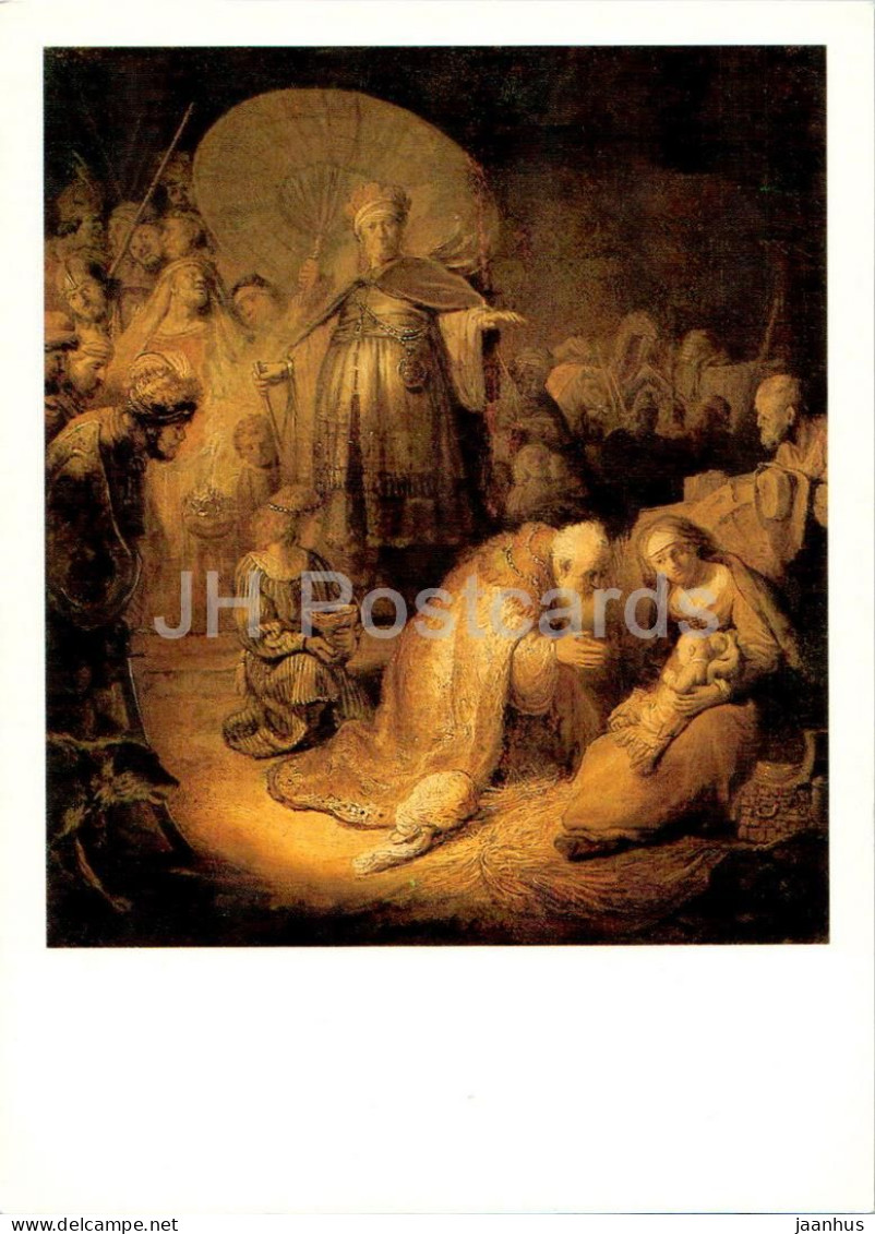 Painting By Rembrandt - Adoration Of The Magi - Dutch Art - 1987 - Russia USSR - Unused - Peintures & Tableaux